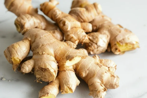 bunch-ginger-are-laying-marble-counter-top